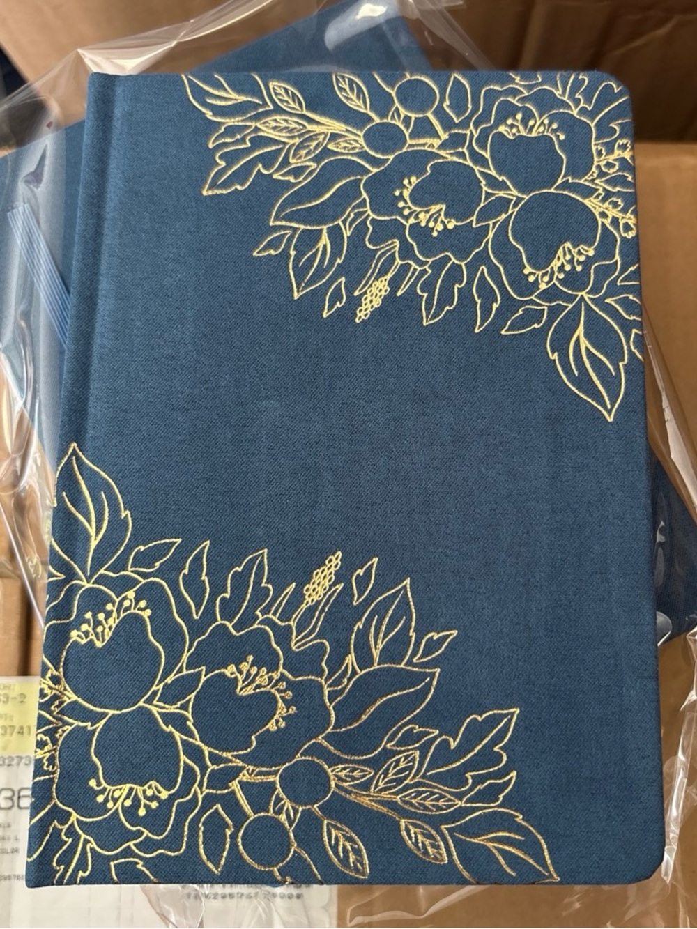 5/$10 New item.. Blue journal with Gold Lettering